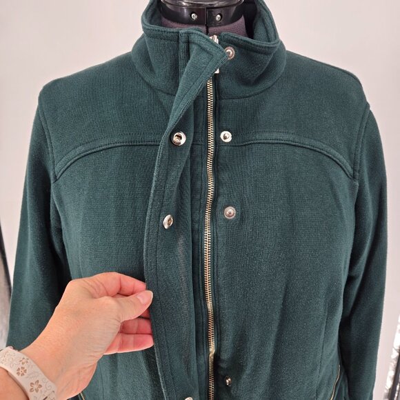 6325-32 INC International concepts forest green zippered coat Size XL - Picture 7 of 10